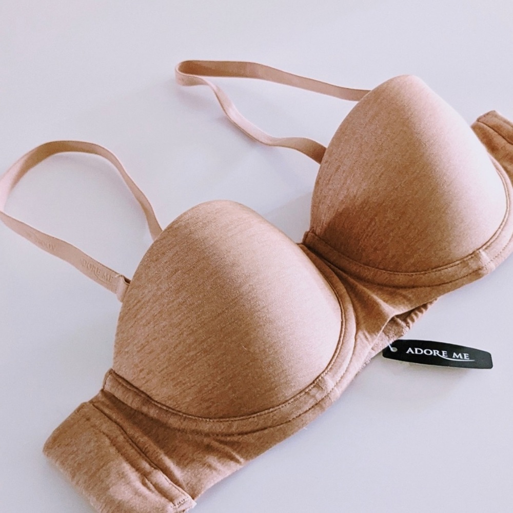 NWT Adore Me Nude Strapless Bra 34D
